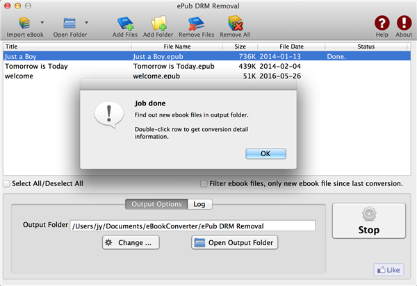 how to remove drm calibre mac