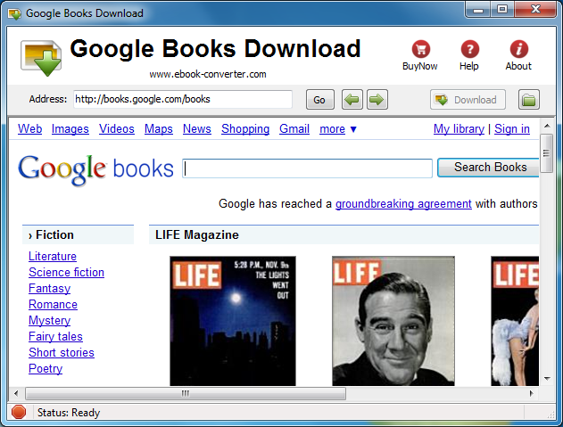 Download Google Books to PDF format